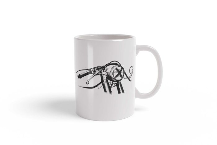 Cafe Racer Sketch Mug