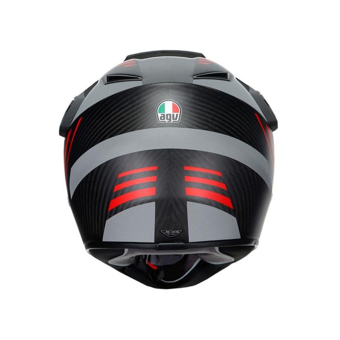 AGV KASK/AX-9 MULTI PLK REFRACTIVE ADV MATT CARBON/RED - Görsel 2