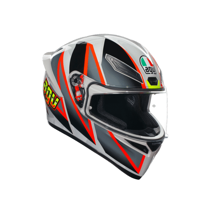 AGV KASK/K1 S BLIPPER GREY RED - Görsel 2