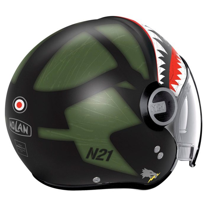 N21 VISOR SKYDWELLER 091 YARIM MOTOSİKLET KASKI - Görsel 2