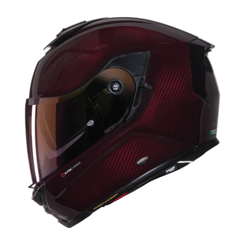 NOLAN X-903 ULTRA LIQUIDO  326 KARBON KAPALI KASK PARLAK KIRMIZI