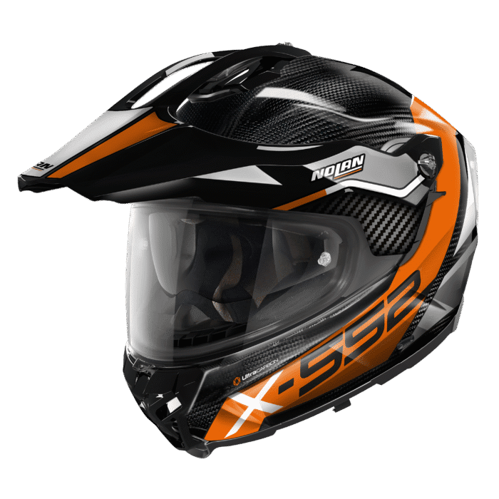NOLAN X-552 ULTRA DINAMO N-COM 023 KAPALI SİPERLİKLİ KARBON MOTOSİKLET KASKI