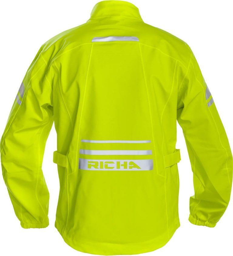 RICHA RAINSTRETCH MOTOSİKLET YAĞMURLUK SARI FLUO ÜST - Görsel 2