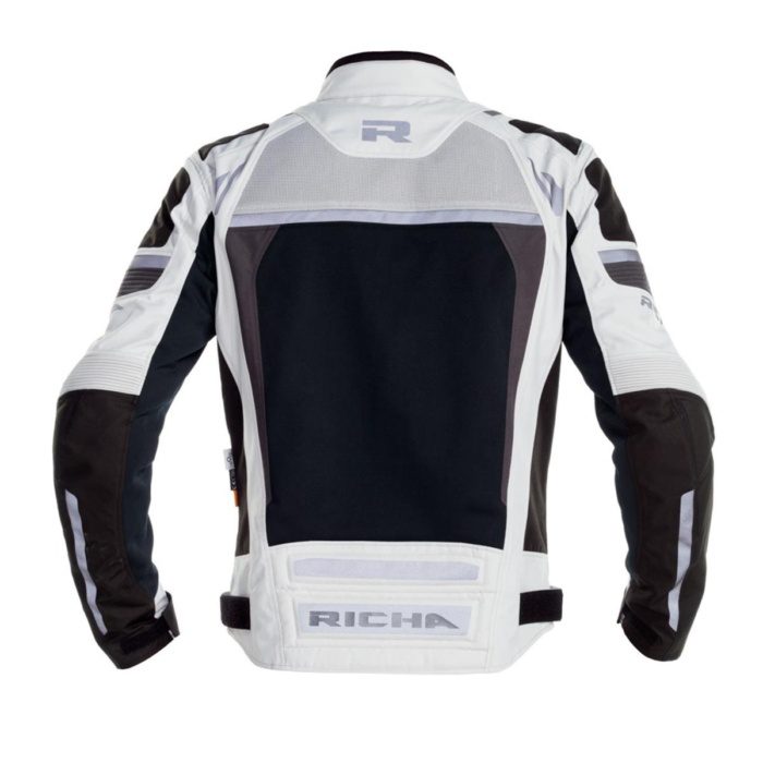 RICHA AIRSTORM MOTOSİKLET SU GEÇİRMEZ KORUMALI MONT GRİ - Görsel 2