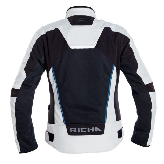 RICHA AIRSTREAM-X MOTOSİKLET SU GEÇİRMEZ BAYAN TEKSTİL MONT GRİ MAVİ - Görsel 2