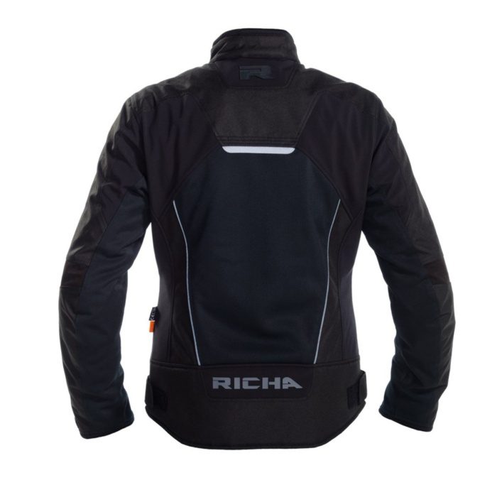 RICHA AIRSTREAM-X MOTOSİKLET SU GEÇİRMEZ BAYAN TEKSTİL MONT SİYAH - Görsel 2