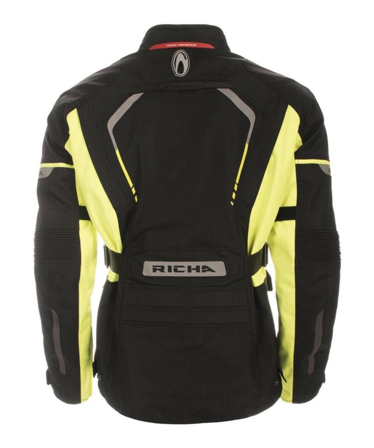 RICHA PHANTOM 2 MOTOSİKLET KORUMALI SU GEÇİRMEZ MONT FLUO SARI - Görsel 2