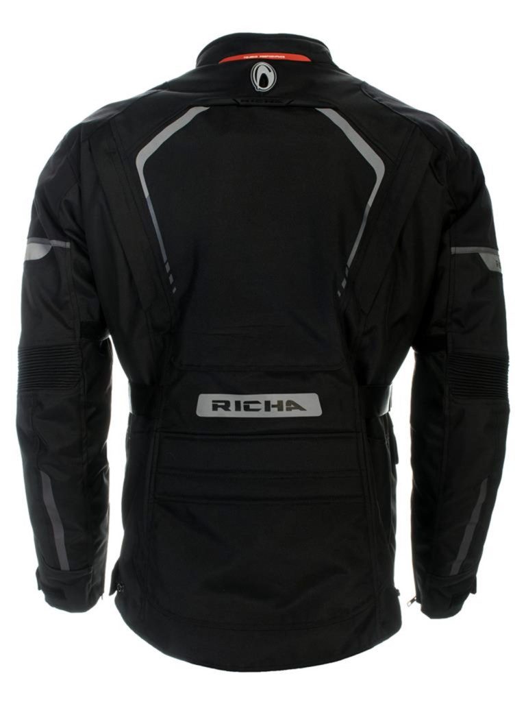 RICHA PHANTOM 2 MOTOSİKLET KORUMALI SU GEÇİRMEZ MONT SİYAH - Görsel 2