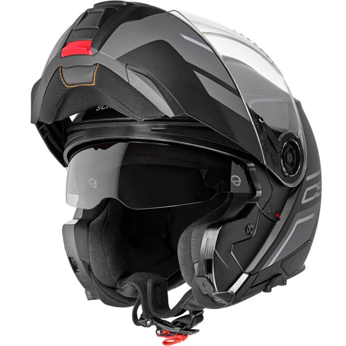 SCHUBERTH C5 MASTER GREY ÇENE AÇILIR MOTOSİKLET KASKI - Görsel 4