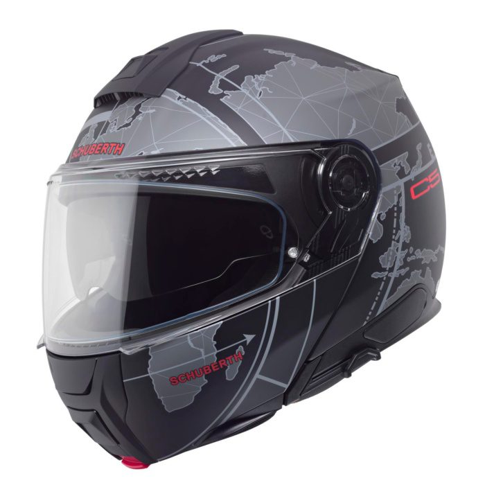 SCHUBERTH C5 GLOBE BLACK  ÇENE AÇILIR MOTOSİKLET KASKI - Görsel 4