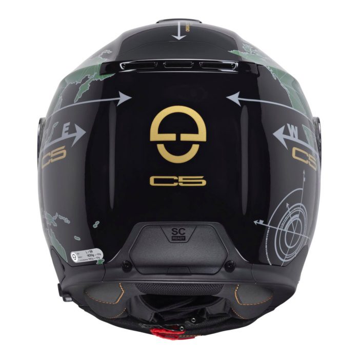SCHUBERTH C5 GLOBE GREEN ÇENE AÇILIR MOTOSİKLET KASKI - Görsel 3