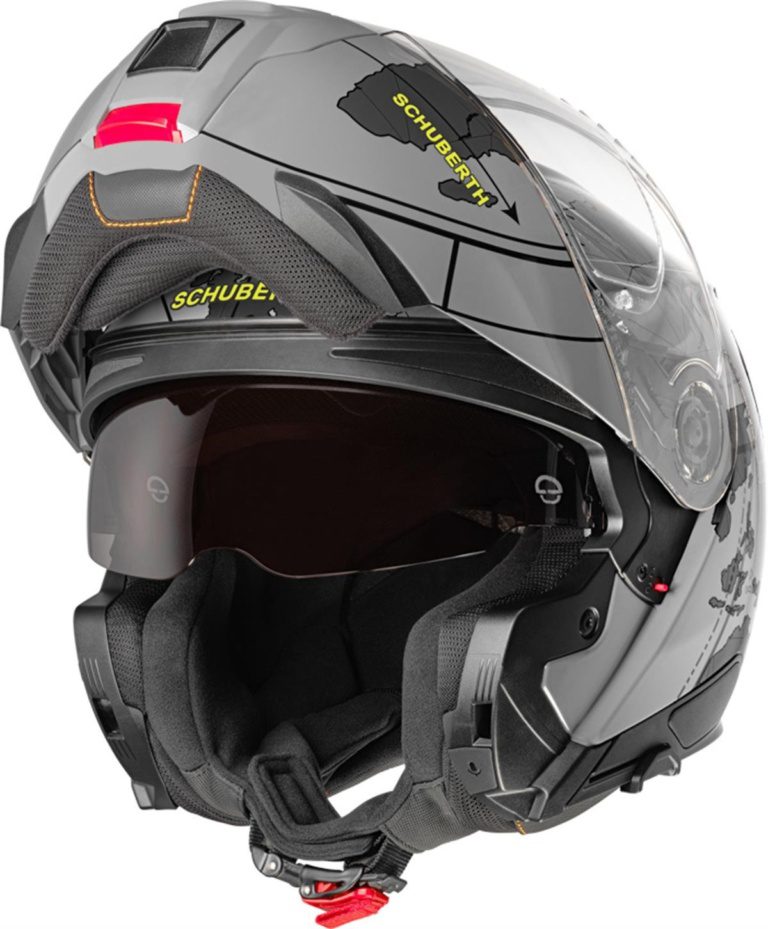 SCHUBERTH C5 GLOBE GREY ÇENE AÇILIR MOTOSİKLET KASKI - Görsel 2