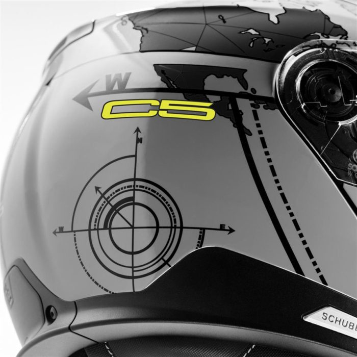 SCHUBERTH C5 GLOBE GREY ÇENE AÇILIR MOTOSİKLET KASKI - Görsel 4