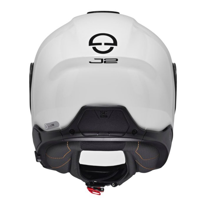Schuberth J2 Glossy White Kask - Görsel 3