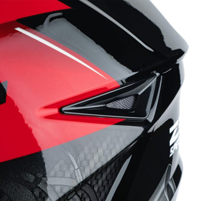 ZEUS KASK/ZS811A BLACK AL39 RED