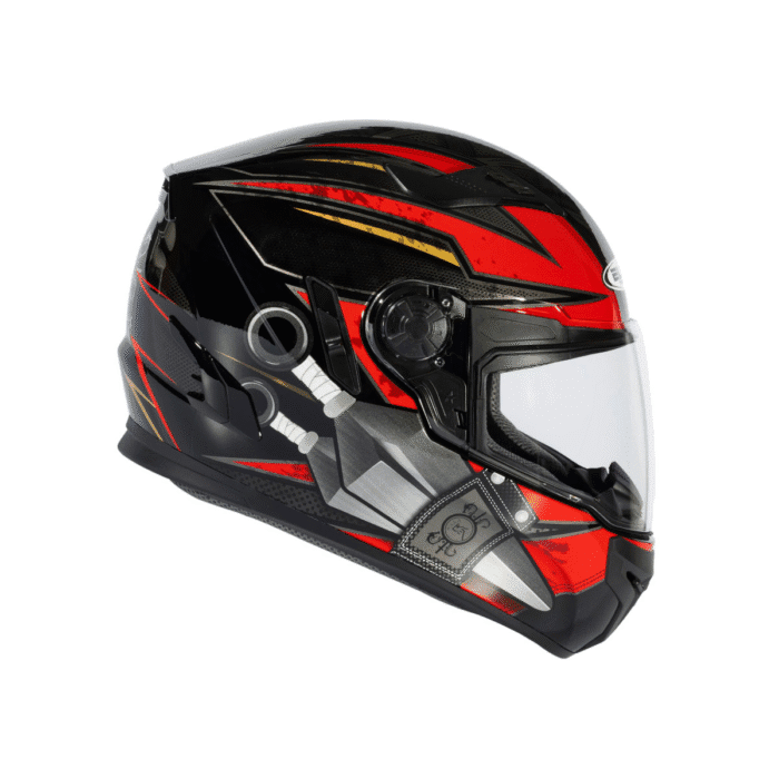 ZEUS KASK/ZS-813A BLACK AN36-RED - Görsel 2