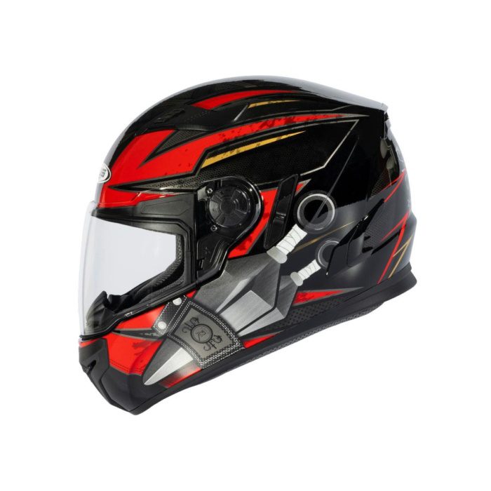 ZEUS KASK/ZS-813A BLACK AN36-RED - Görsel 5