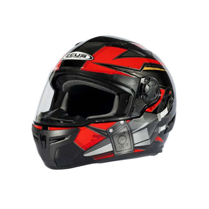 ZEUS KASK/ZS-813A BLACK AN36-RED - Görsel 7