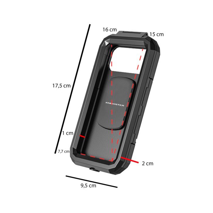 Knmaster TT-900 Titreşim Engelleyici Tüm Motosikletlere Uygun Telefon Tutucu - Görsel 2