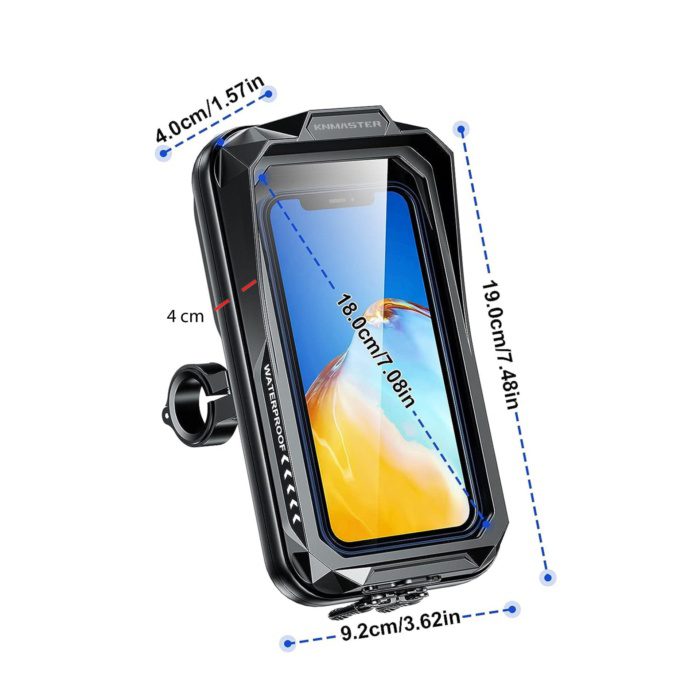 Knmaster TT-850 Su Geçirmez Tüm Motosikletlere Uygun Telefon Tutucu - Görsel 2