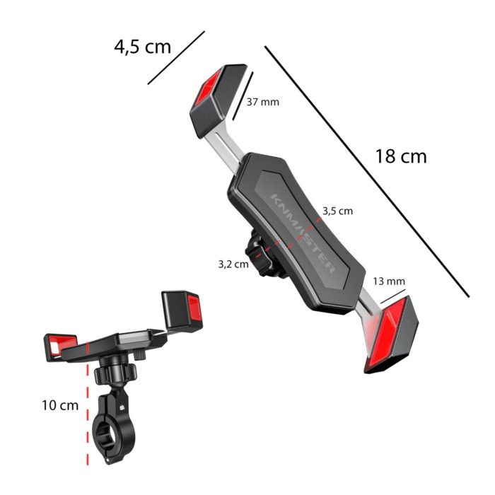 Knmaster TT-200 Tüm Motosikletlere Uyumlu Telefon Tutucu - Görsel 2