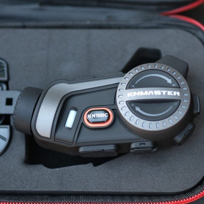 KNMASTER KN1600C Kameralı Motosiklet Kask İnterkom Bluetooth İntercom Kulaklık Seti - Görsel 3