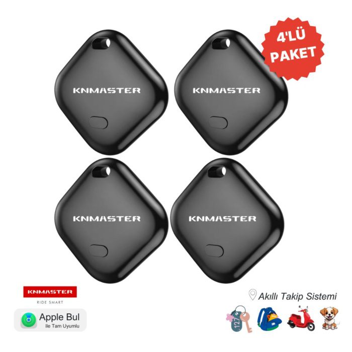 KNMASTER KNTAG 1 - 4'lü Paket Akıllı Takip Cihazı