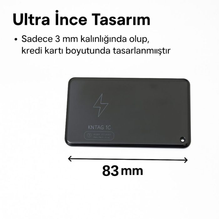 KNMASTER KNTAG 1C - Ultra İnce Akıllı Takip Kartı (Cüzdan Bulucu) - Görsel 5