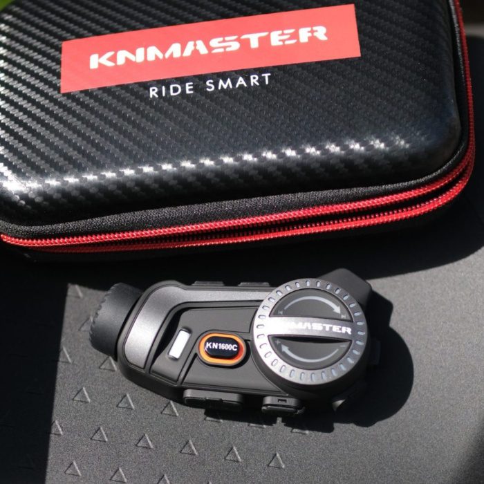 KNMASTER KN1600C Kameralı Motosiklet Kask İnterkom Bluetooth İntercom Kulaklık Seti - Görsel 5