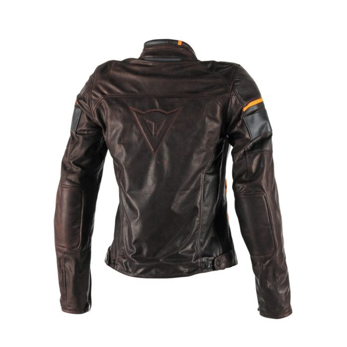 Dainese Kadın Michelle Deri Motosiklet Montu –
  Kahverengi/Siyah/Turuncu