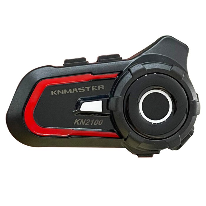 Knmaster KN2100 Motosiklet Kask İnterkom Bluetooth Intercom Kulaklık Seti Kırmızı