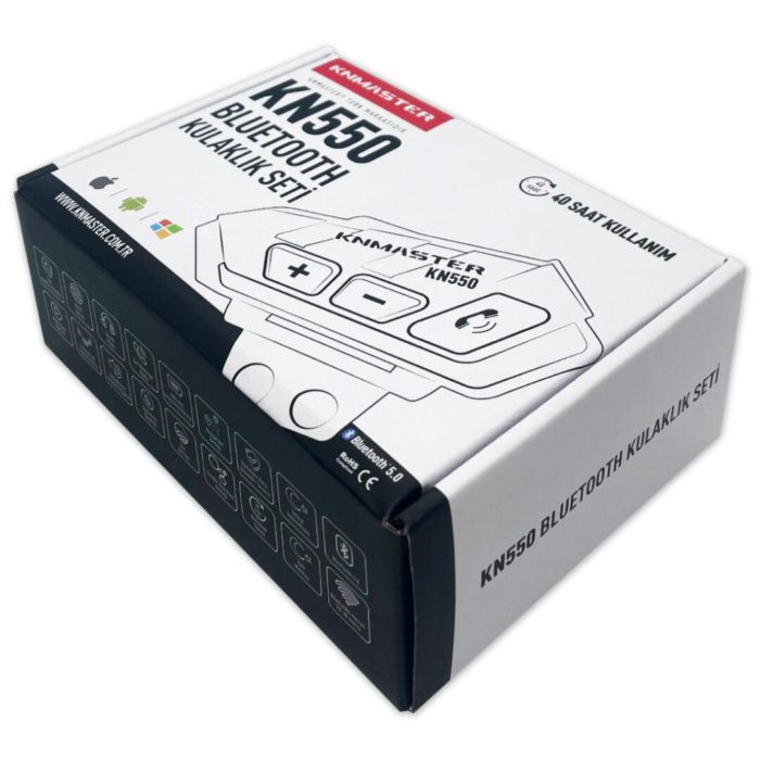 Knmaster KN550 Motosiklet Bluetooth Kulaklık Mikrofon Seti - Görsel 4
