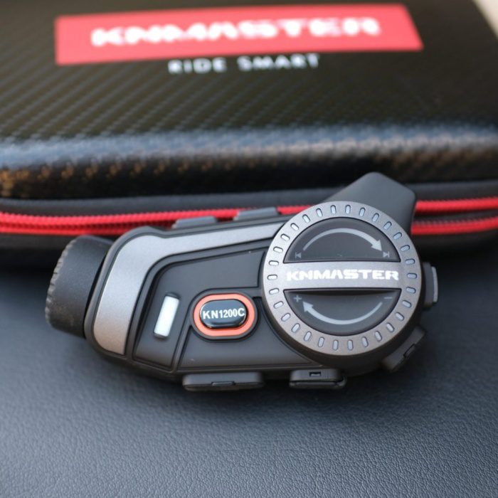 KNMASTER KN1200C Kameralı Motosiklet Kask İnterkom Bluetooth Intercom Kulaklık Seti - Görsel 3
