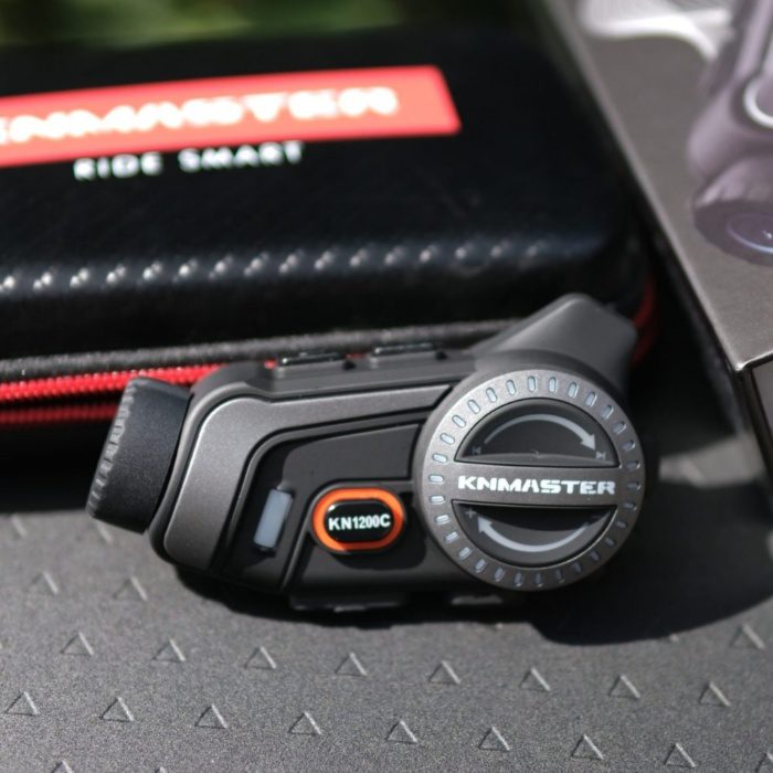 KNMASTER KN1200C Kameralı Motosiklet Kask İnterkom Bluetooth Intercom Kulaklık Seti - Görsel 4