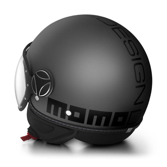 MOMO KASK/FGTR EVO MOMO MONO TITANIUM FROST BLACK - Görsel 2