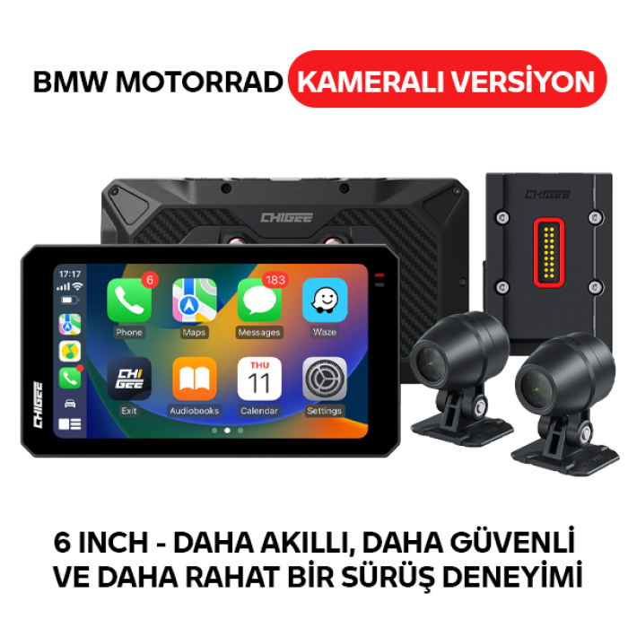 CHIGEE AIO-6 Max Kameralı BMW Akıllı Motosiklet Sürüş Sistemi