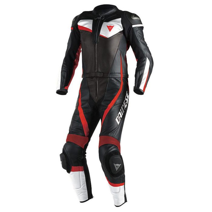 DAINESE TKM/VELOSTER 1PC.SUIT BLK WHT FL RED - Görsel 2