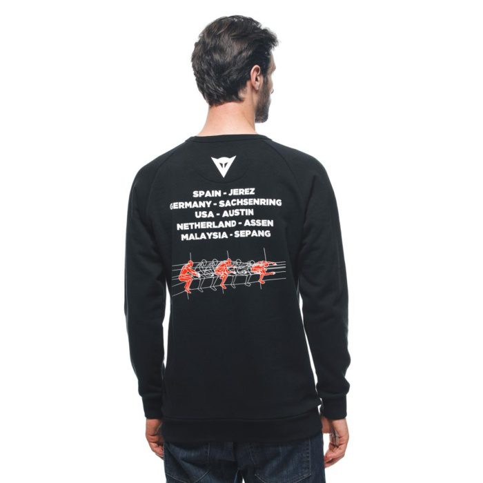 DAINESE/RACING SWEATER BLACK - Görsel 4