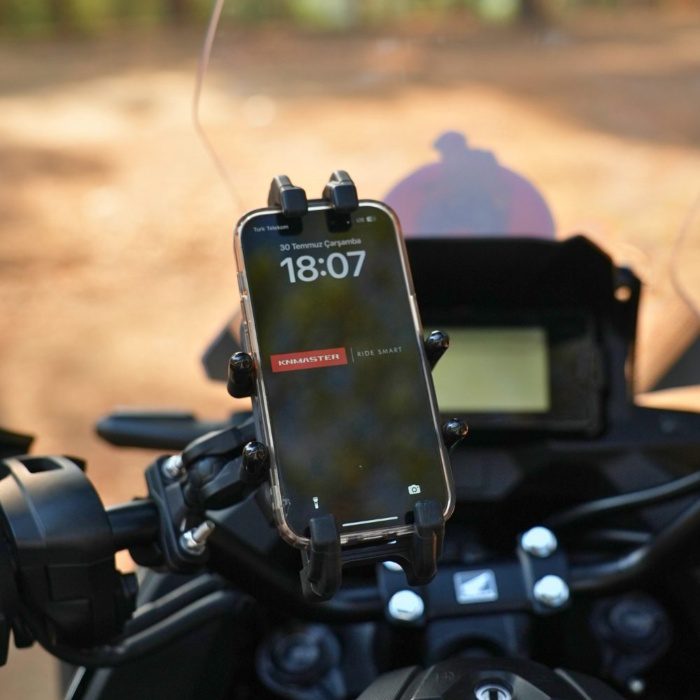KNMASTER TT-860WU Kablosuz Şarjlı Tüm Motosikletlere Uyumlu Telefon Tutucu - Görsel 3