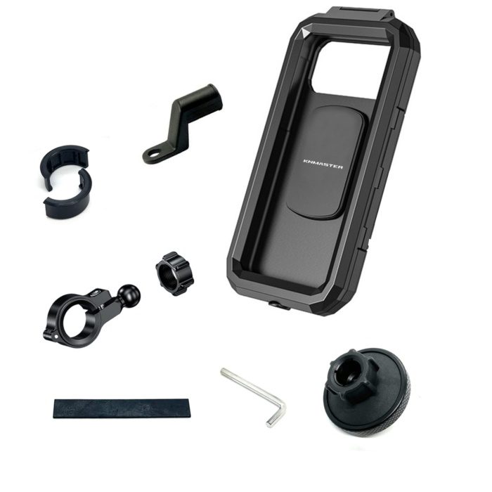 Knmaster TT-900 Titreşim Engelleyici Tüm Motosikletlere Uygun Telefon Tutucu