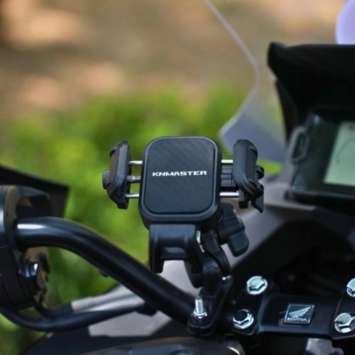 KNMASTER TT-870 Titreşim ve Hırsızlık Önleyici Motosiklet Telefon Tutucu