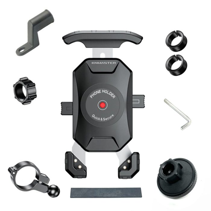 Knmaster TT-500 Titreşim Engelleyici Tüm Motosikletlere Uyumlu Telefon Tutucu