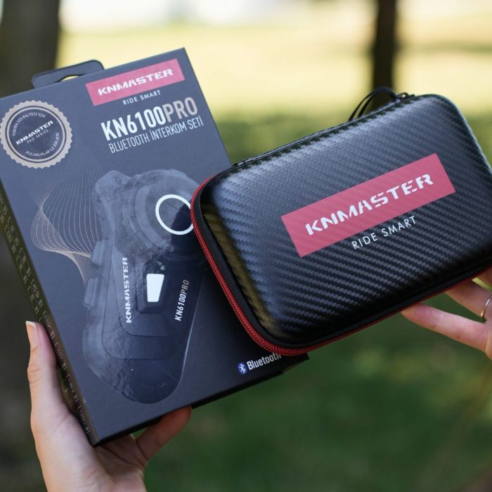 Knmaster KN6100 PRO Motosiklet Kask İnterkom Bluetooth Intercom Kulaklık Seti - Görsel 8
