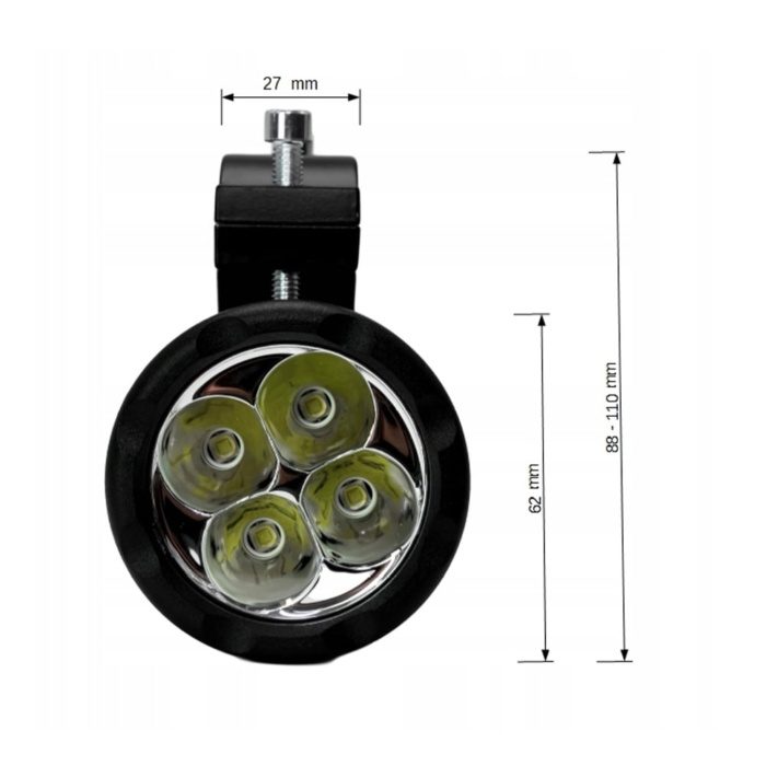 Knmaster Fighter 20W Motosiklet Led Sis Farı - Görsel 5