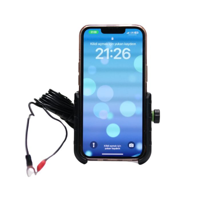 Knmaster TT-650WU Titreşim Engelleyici Usb’li Tüm Motosikletlere Uygun Telefon Tutucu - Görsel 6