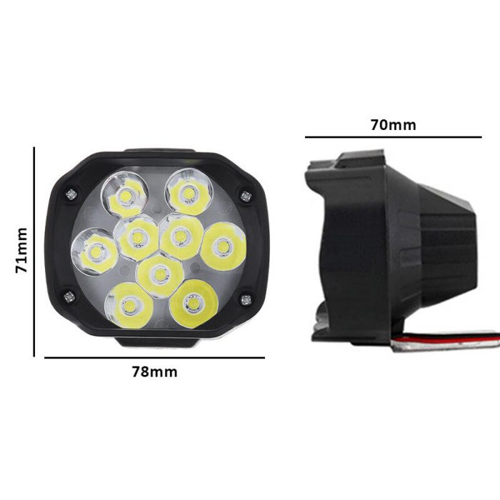 Knmaster Ostwind 18W Motosiklet / Off Road Led Sis Farı - Görsel 6