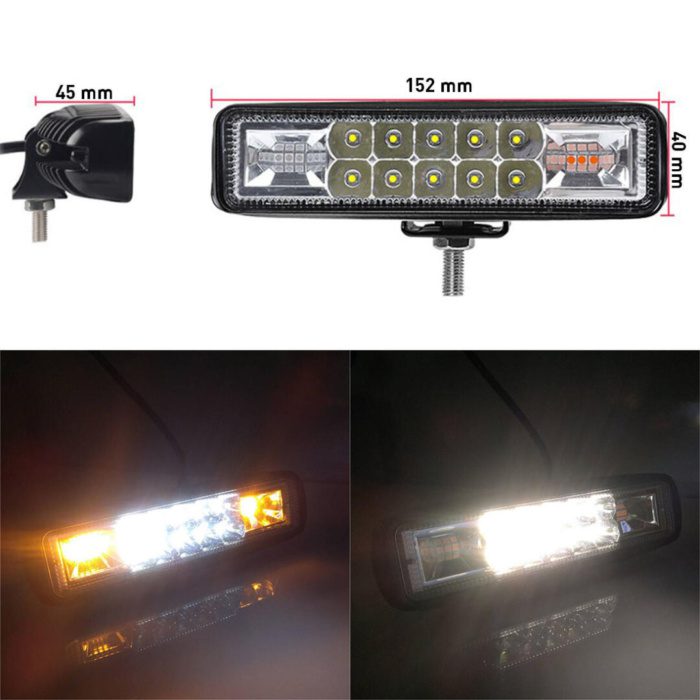 Knmaster Rolana 60W Çakarlı Motosiklet / Off Road Led Sis Farı - Görsel 5