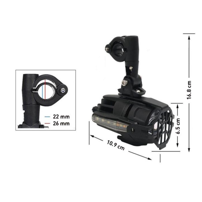 Knmaster Monster 40W BMW Motosiklet Led Sis Farı - Görsel 7