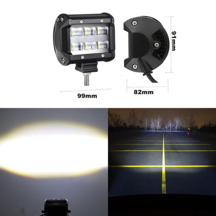 Knmaster Panzer 30W Bar Tipi Motosiklet / Off Road Led Sis Farı - Görsel 4
