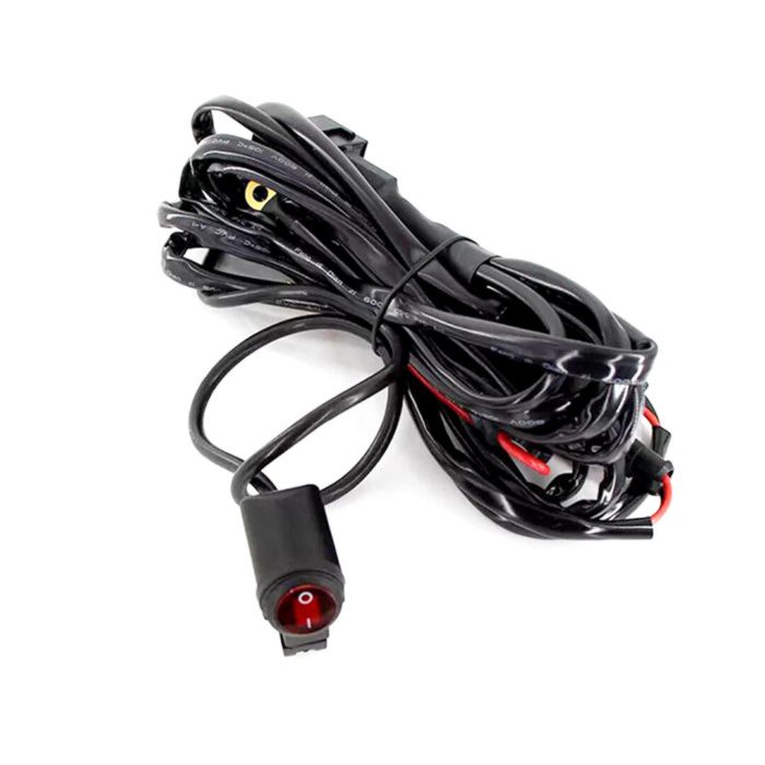 Knmaster Motosiklet Led Sis Farı 3 Modlu Sigortalı Aç Kapa Butonlu Çakar Devresi